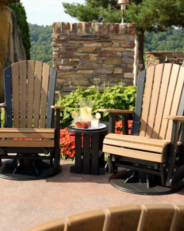 LuxCraft 2' Swivel Adirondack Glider