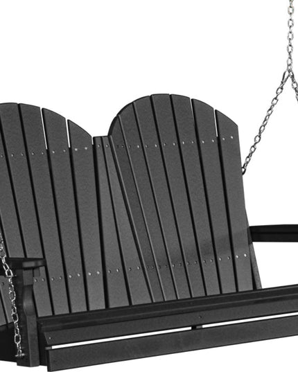 Adirondack poly swing black 4APSBK