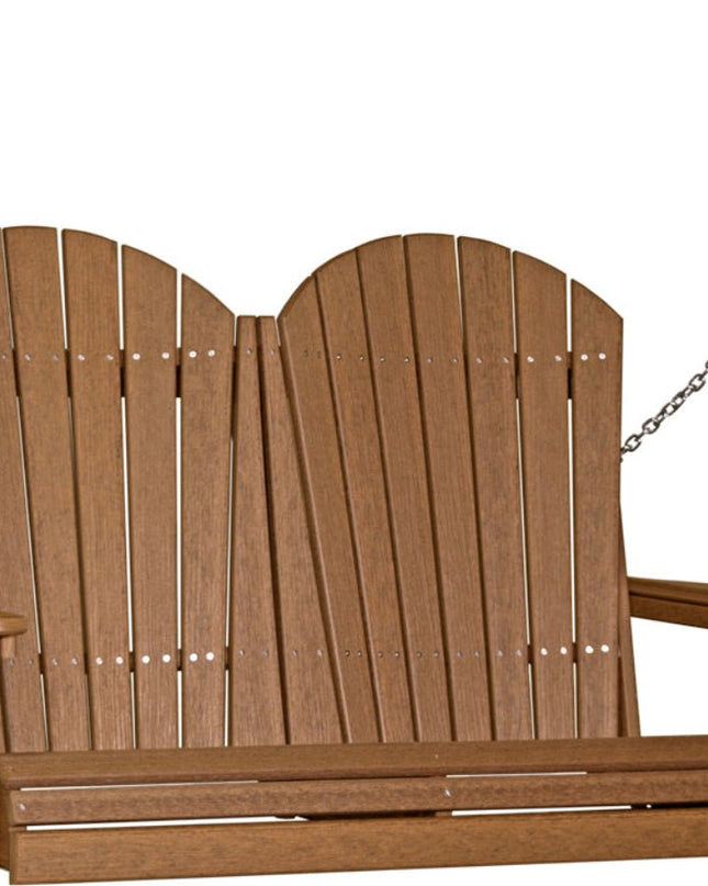 4 foot Adirondack poly swing antique mahogany 4APSAM