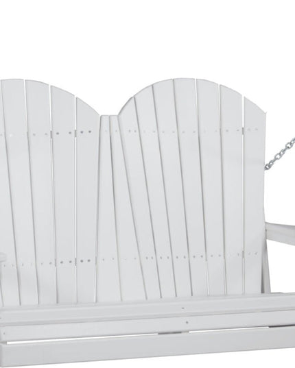 4 foot Adirondack poly swing white 4APSW