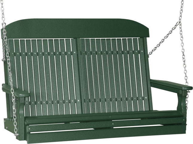 4 foot classic poly swing green 4CPSG