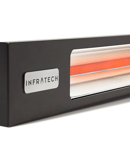 Infratech Slimline Series Single Element SL2427BL 2400 Watts 277V Infrared Electric Patio Heater