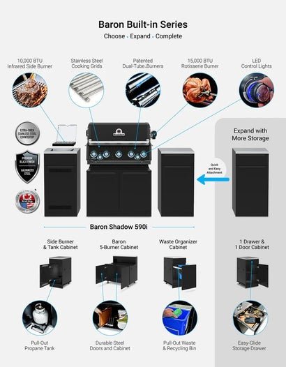 Baron 590i Shadow Island Outdoor Kitchen