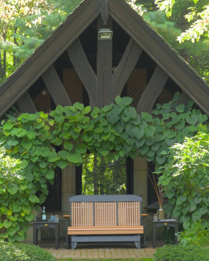 5 foor classic glider cedar and black with poly Island End Tables
