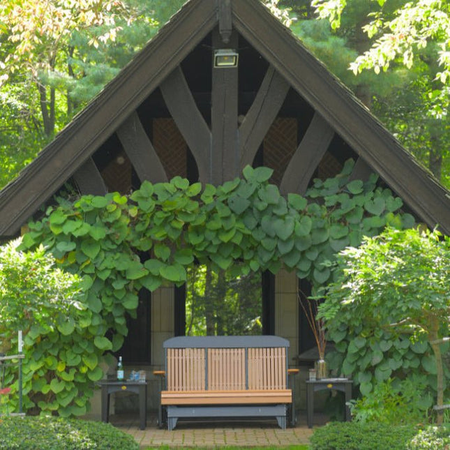 5 foor classic glider cedar and black with poly Island End Tables