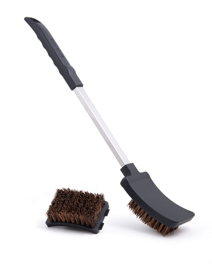 Natural Palmyra Grill Brush with Refill