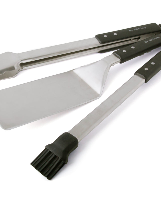 Premium 3pc Stainless BBQ Tool Kit