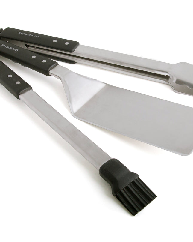 Premium 3pc Stainless BBQ Tool Kit
