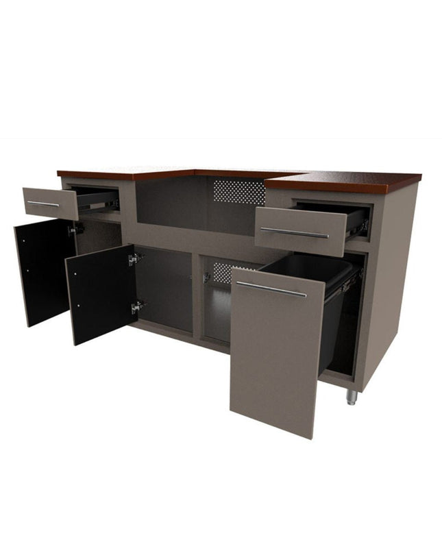 Challenger Coastal Series 5’ Anthracite 67.25” Island Package