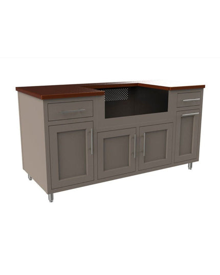 Challenger Coastal Series 5’ Textured White 67.25” Island Package