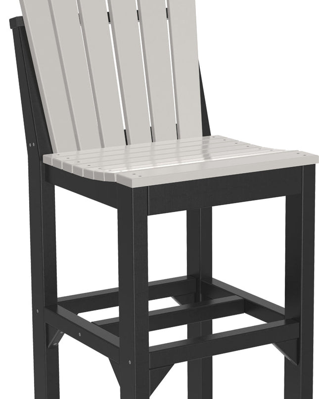 Adirondack Side Chair (Bar Height) Dove Gray & Black