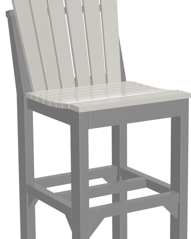Adirondack Side Chair (Bar Height) Dove Gray & Slate