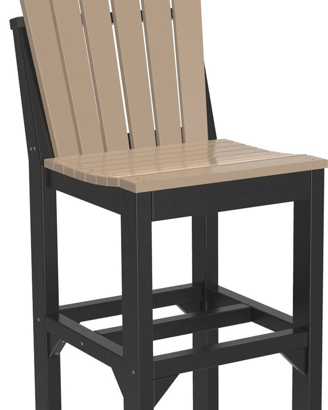 Adirondack Side Chair (Bar Height) Weatherwood & Black