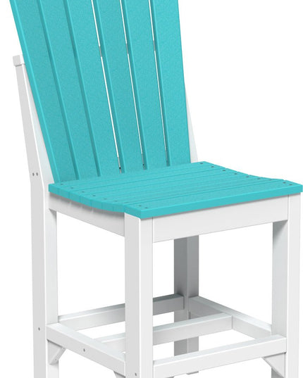 Adirondack Side Chair (Counter Height) Aruba Blue & White