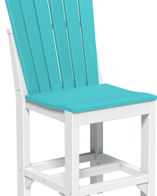 Adirondack Side Chair (Counter Height) Aruba Blue & White