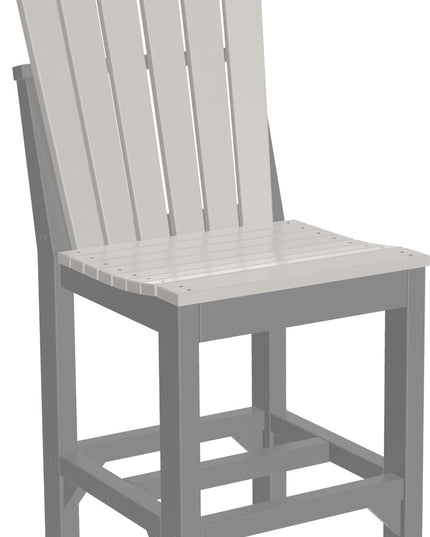 Adirondack Side Chair (Counter Height) Dove Gray & Slate