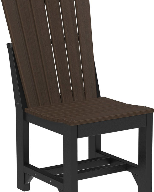 Adirondack Side Chair (Dining Height) Brazilian Walnut & Black