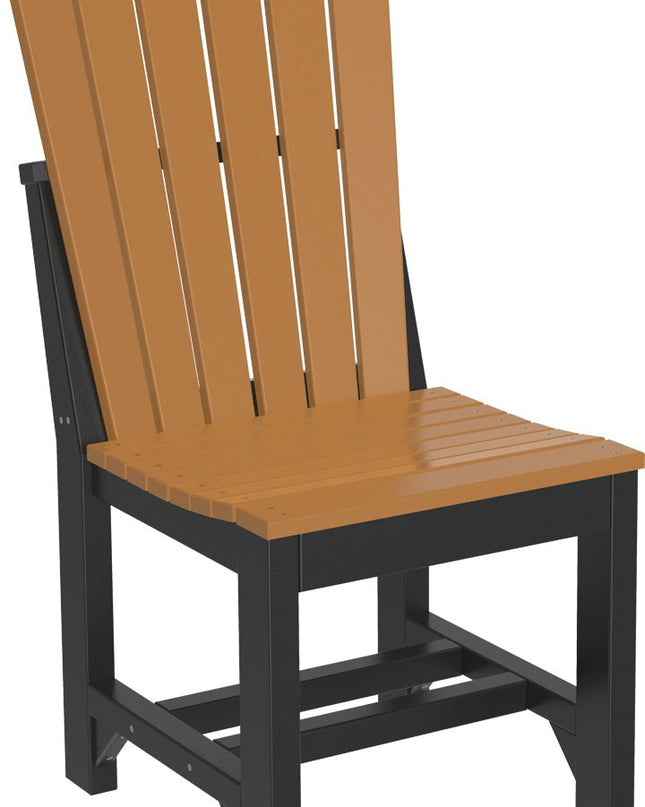 Adirondack Side Chair (Dining Height) Cedar & Black