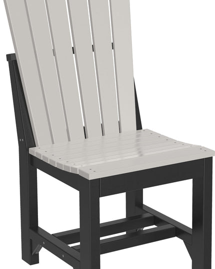 Adirondack Side Chair (Dining Height) Dove Gray & Black