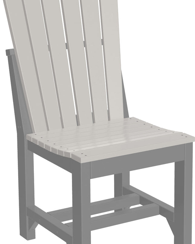 Adirondack Side Chair (Dining Height) Dove Gray & Slate