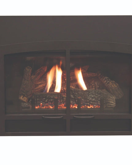 American Hearth Franklin DVC20 Clean Face Gas Insert - 20" Direct Vent, Millivolt Pilot, Ceramic Glass - NG/LP