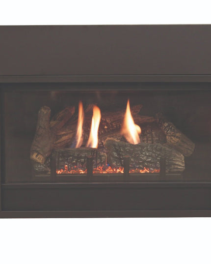 American Hearth Franklin DVC20 Clean Face Gas Insert - 20" Direct Vent, Millivolt Pilot, Ceramic Glass - NG/LP