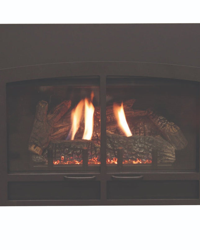 American Hearth Franklin DVC26 Medium Gas Insert - 26" Direct Vent, Millivolt Pilot, 77% Efficient - NG/LP