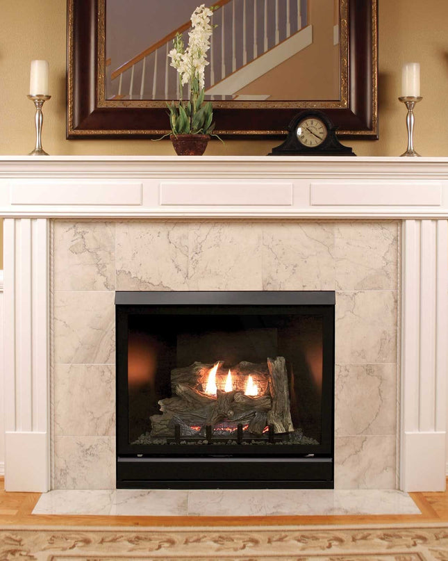 American Hearth Madison 32" Clean Face DVCD32 Deluxe DV Gas Fireplace – 18K BTU, Tempered Glass, NG/LP