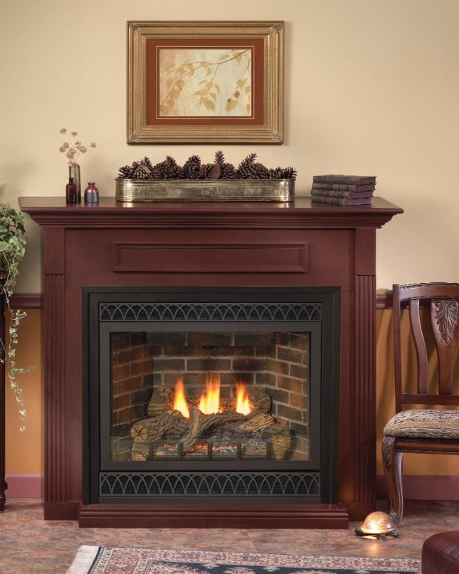 American Hearth Madison DVD36 Deluxe DV Gas Fireplace - 36" Direct Vent, Millivolt/IPI, Tempered Glass - NG/LP