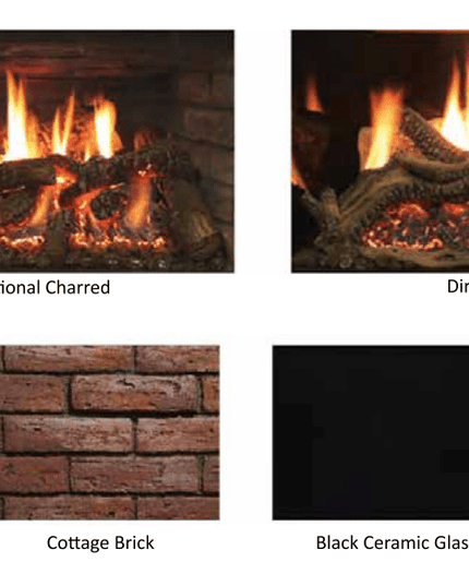 American Hearth Renegade DVCT30 Gas Insert - TruFlame Technology, 30" Direct Vent, Multi-Function Remote - NG/LP
