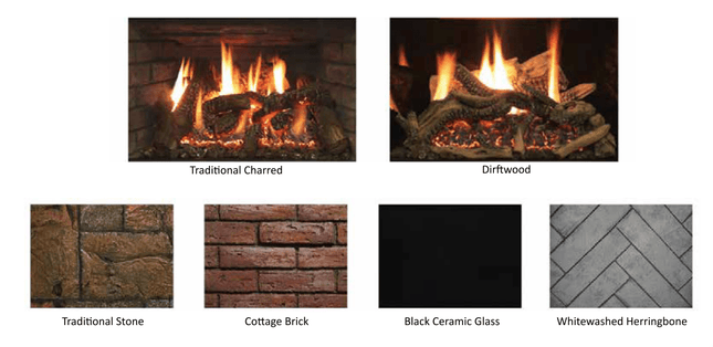 American Hearth Renegade DVCT30 Gas Insert - TruFlame Technology, 30" Direct Vent, Multi-Function Remote - NG/LP