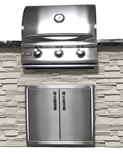 TRU 5' Island Systems - Outdoor Kitchen Islands White / Black