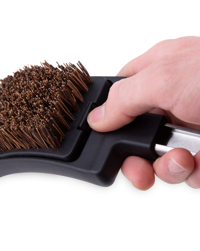 Natural Palmyra Grill Brush with Refill