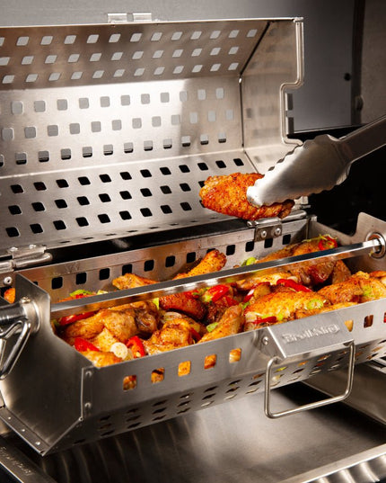 Rotisserie Tumble Basket with Grill Wok