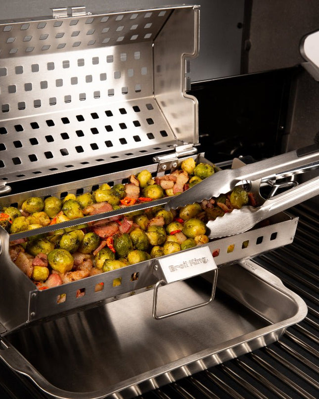 Rotisserie Tumble Basket with Grill Wok