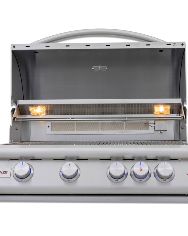 Challenger Coastal Series 8’ Grey Glimmer 93.125” Island Package Includes 4LTE3 Grill & Refrigerator
