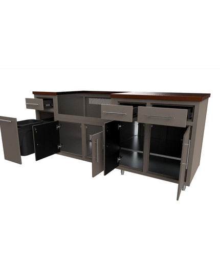 Challenger Coastal Series 7’ Anthracite 80.875” Island Package