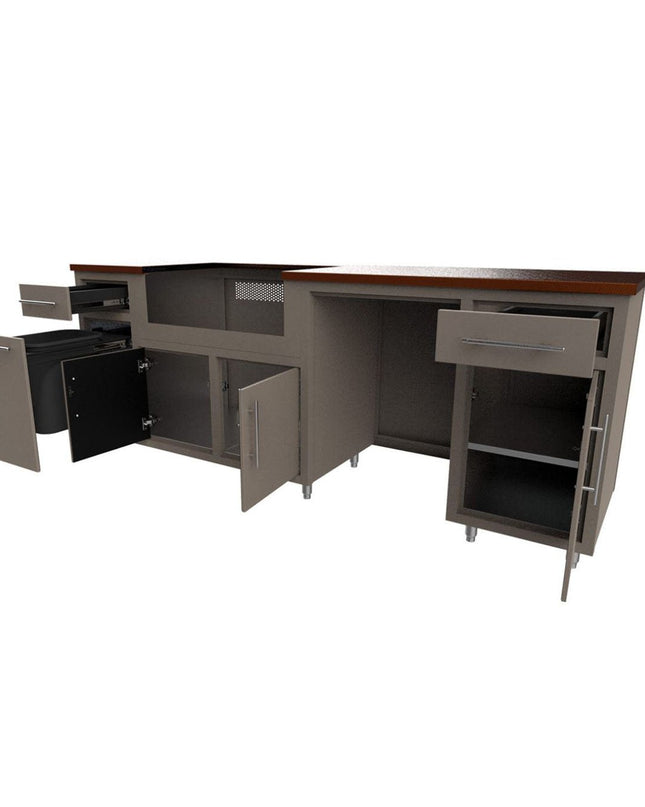 Challenger Coastal Series 8’ white 93.125” Island Package