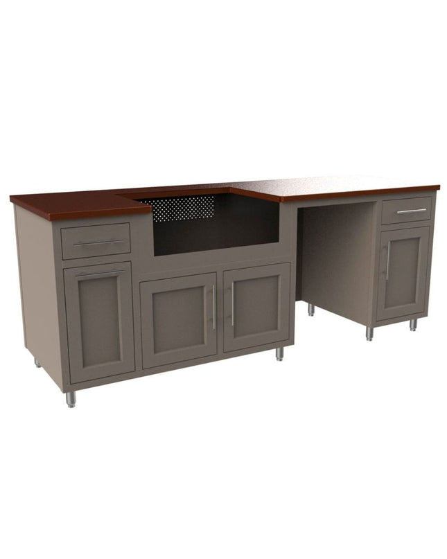 Challenger Coastal Series 8’ white 93.125” Island Package