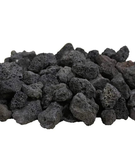 Black Lava Rock 1”–1½” – 40 lb Bag