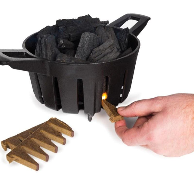 Natural Wood Fire Starters – 20 Pack, 6 Minute Burn