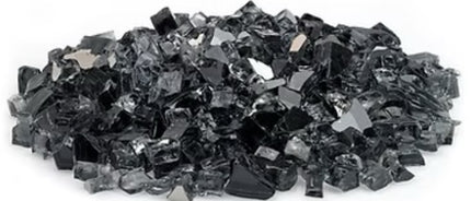 Reflective Fireglass 1/2” Crushed – 25 lb Tub