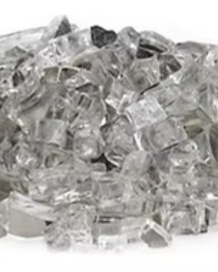Reflective Fireglass 1/2” Crushed – 25 lb Tub