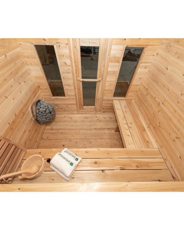 Georgian Cabin Sauna with Porch