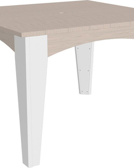 Island Dining Table (44" Square) Birch & White