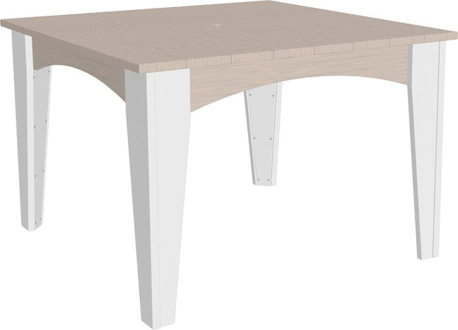 Island Dining Table (44" Square) Birch & White