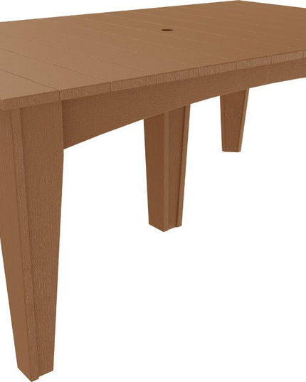 Island Dining Table (44" x 72" Rectangular) Antique Mahogany