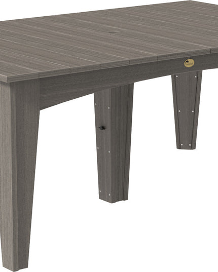 Island Dining Table (44" x 72" Rectangular) Coastal Gray