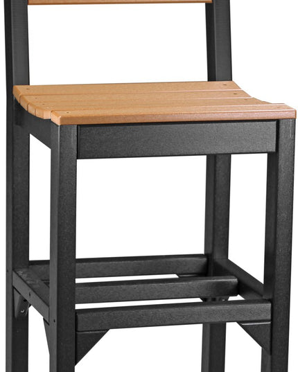 Island Side Chair (Bar Height) Cedar & Black