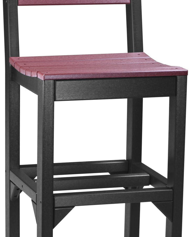 Island Side Chair (Bar Height) Cherrywood & Black